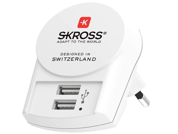 Euro USB-laturi - 2xTyyppi A - BULKki