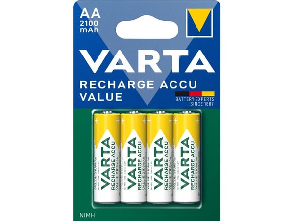 Varta Rechargable Accu - Batteri 4 x AA-type - NiMH - (ladbare) - 2100 mAh