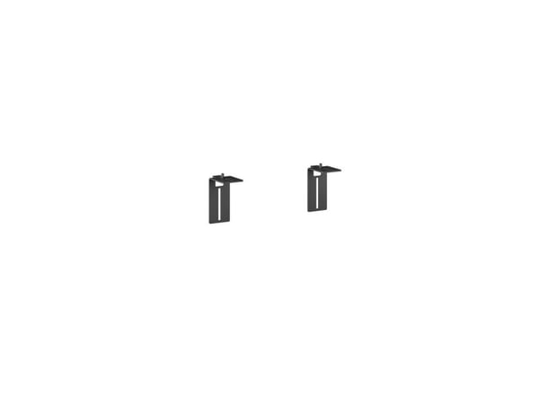 Vogel's RISE A121 - Monteringskomponent (2 monteringsbraketter) - for soundbar - svart - stativmonterbar