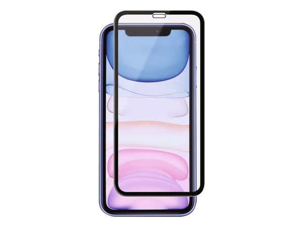 iPhone XR/11, Curved Silicate Glass, Black