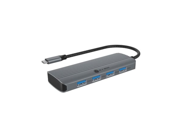Icy Box 6-i-1 USB-C dockningsstation/station IB-DK4022a-CPD