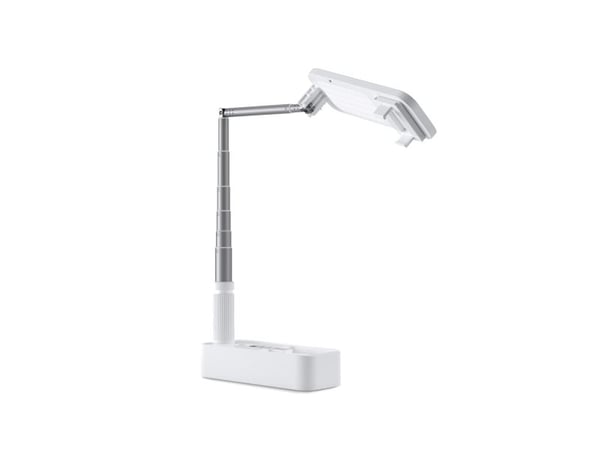 4smarts Selfie Stand LoomiPod Folg, Smarttelefon, Hvit, Alle merker, ABS, Aluminium, Polykarbonat (PC), 360°, 1000 mAh