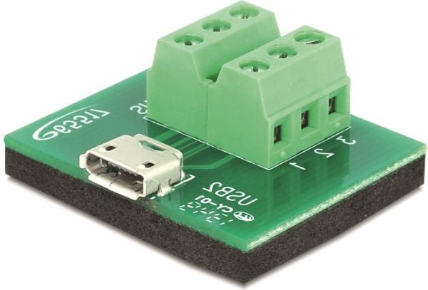 Delock - USB-adapter - 6-pins terminalblokk (hunn) til Micro-USB type B (hunn)