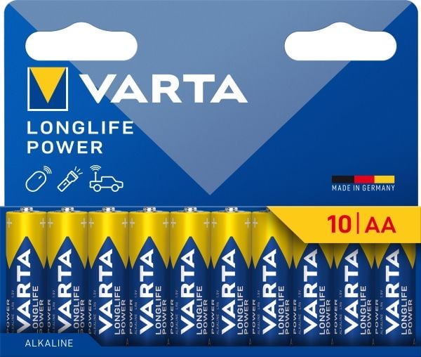 Varta Longlife Power - Batteri 10 x AA / LR6 - Alkalisk