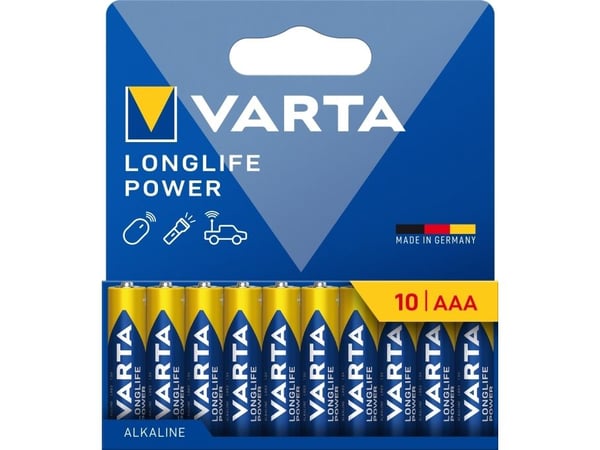 Varta Longlife Power - Batteri 10 x AAA / LR03 - Alkalisk
