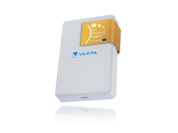 Varta Portable Power - Trådløs nødlader - Mag Pro - Li-pol - 5000 mAh - 18.5 Wh - 12 watt - 2.4 A - PD (USB-C)