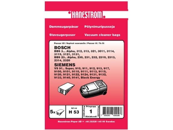 Pölynimuripussit BOSCH BBS 3, BBS 23 ALPHA