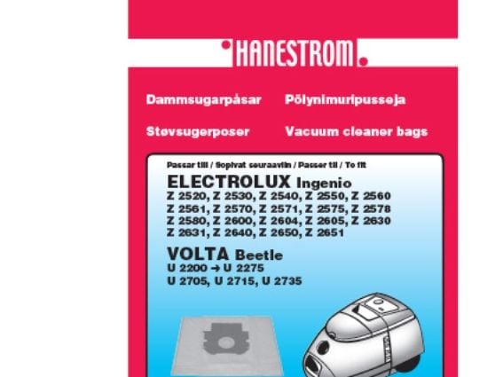 Støvsugerposer ELUX INGENIO, VOLTA BEETLE