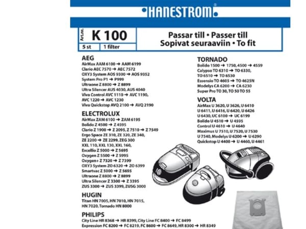 Støvsugerposer K100 Støvsugerposer K100