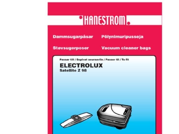 Støvsugerposer ELECTROLUX SATELLITE Z 98