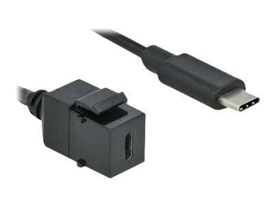 Delock Keystone-moduuli - modulaarinen lisälaite - USB Type C - musta