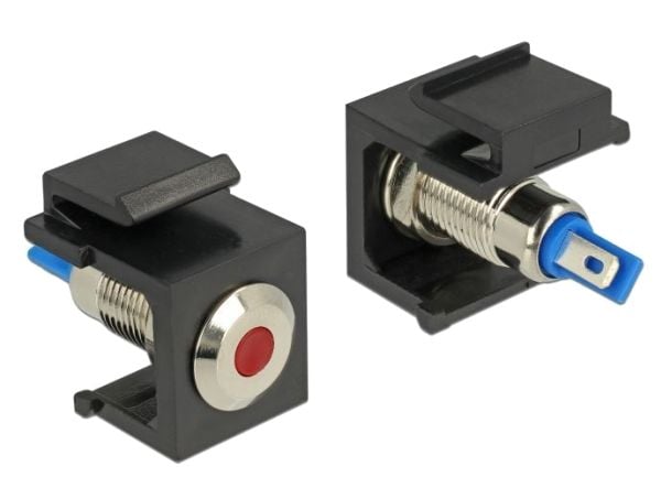 Delock LED - Trapetsjack - svart