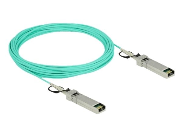 Delock - Direkte 10GBase-koblingskabel - SFP+ (hann) til SFP+ (hann) - 10 m - 3 mm - fiberoptisk - SFF-8431/SFF-8432 - Active Optical Cable (AOC) -...