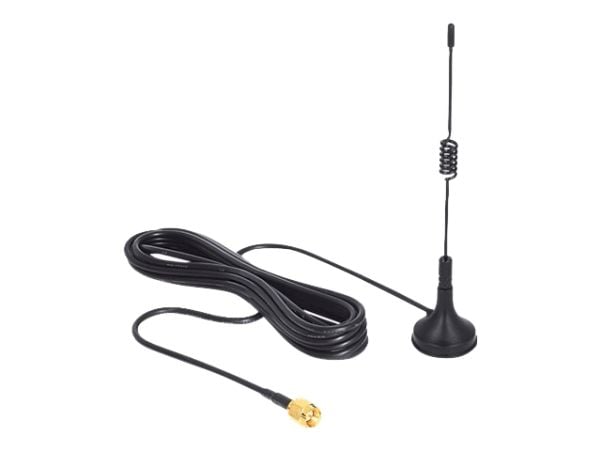 Delock ISM 433 MHz Antenna - Antenne - 12.4 cm - 3 dBi - rundtstrålende - svart