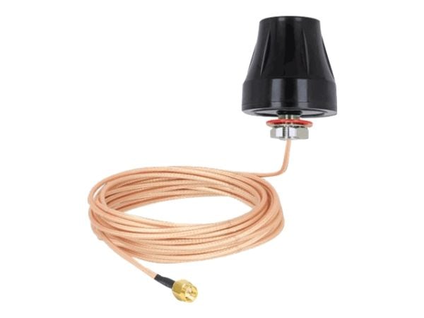 Delock - Antenne - mobiltelefon, Wi-Fi, Bluetooth - 2 dBi - rundtstrålende - utendørs, innendørs - svart