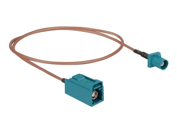 Delock - Antennekabel - FAKRA Z-tilkobling (M) til FAKRA Z-tilkobling (W) - 50 cm - 2,6 mm - koaksial - RG-316 (90004)