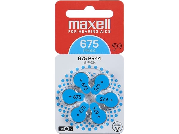 Maxell 790420, Engångsbatteri, PR44, 6 styck, Blåsa