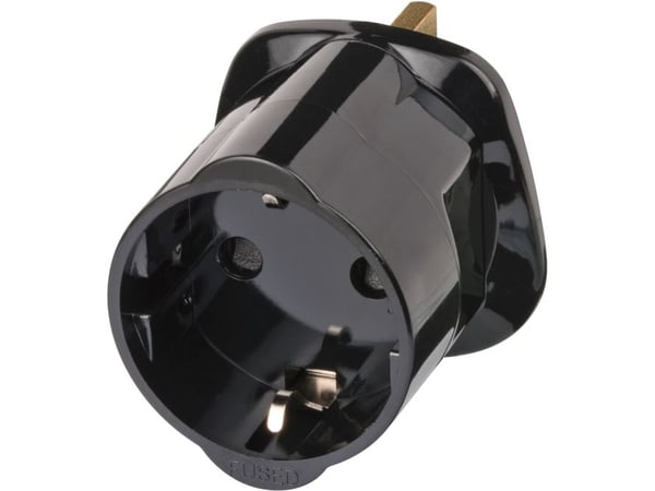Brennenstuhl 1508533010, Tyyppi G (UK), 250 V, 13 A, Musta, Uros/naaras, Kupla