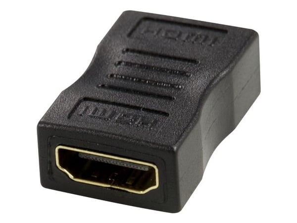 Deltaco HDMI-liitin, musta, HDMI-tyyppi A (vakio), HDMI-tyyppi A (vakio), 3840 x 2160 pikseliä, Musta