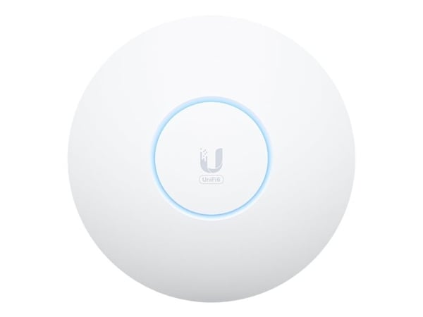 Ubiquiti UniFi U6 - Trådløst tilgangspunkt - Wi-Fi 6E - 2.4 GHz, 5 GHz, 6 GHz - vegg/tak-monterbar