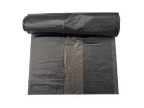 Spandepose 20ltr B370xL650mm 21my HDPE Sort,30 stk/rl - (30 stk.)