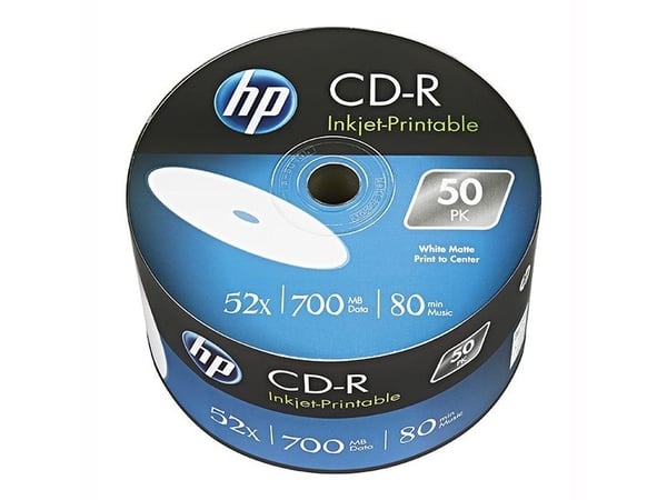 HP CRE00070WIP, 52x, CD-R, 700 MB, 50 kpl
