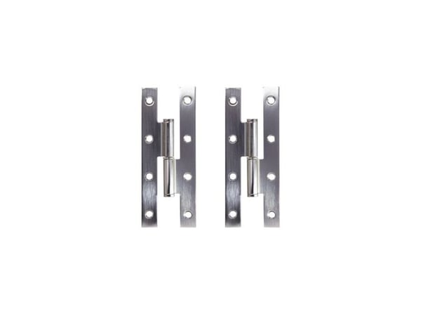 Kotitaloussarana H Style140x55x2.5Mm Nikel2kpl Vasen