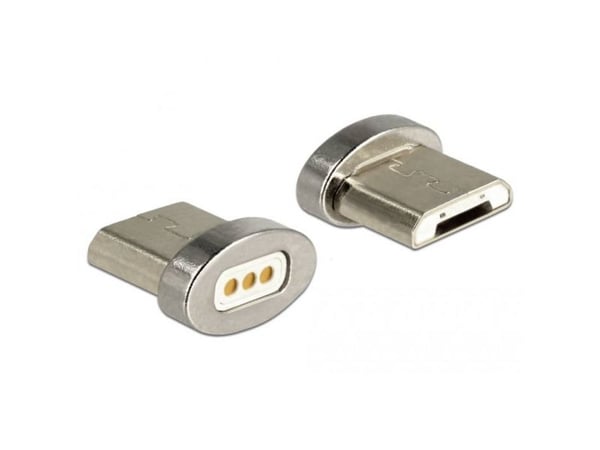 Delock Magnetic - USB-kontakt - terminal (magnet) till mikro-USB typ B (hane)