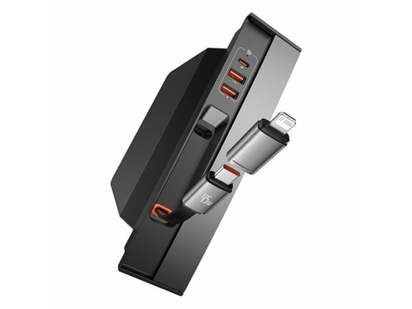 Baseus Hub T-Space, USB Type-C, Akrylonitril-butadien-styren (ABS), Aluminium, Polykarbonat (PC), 45 W, 1 m, Tesla Model 3 / Tesla Model Y, 294 mm