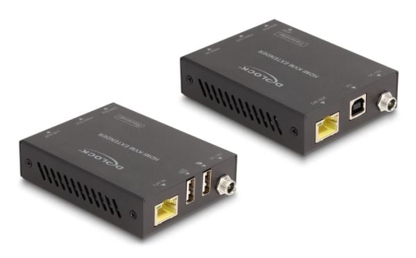 Delock - Sender og mottaker - KVM / lyd / USB-utvider - HDMI - over CAT 6 - USB - opp til 70 m