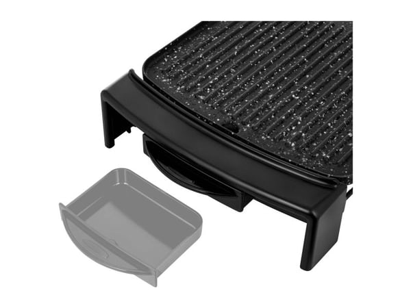 Sencor SBG 104BK, Sort, Rektangulær, Rotasjon, Rist + steketakke, 440 x 250 mm, 2300 W