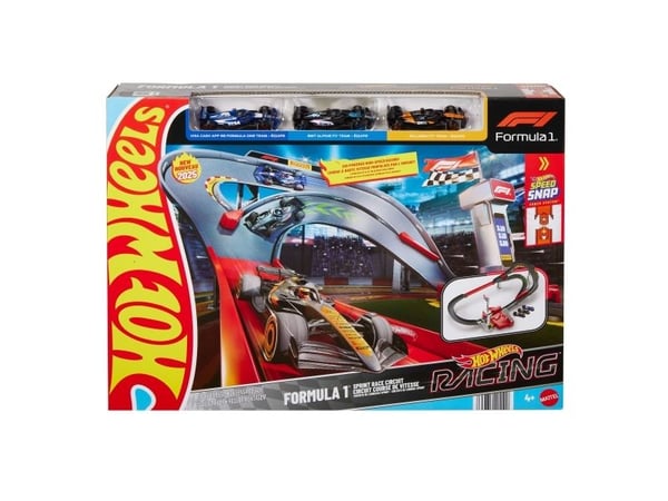 Hot Wheels Racing Formula 1 Sprint Race Circuit, Ajoneuvo ja ratasetti, 4 vuosi/vuosia, Muovi, Monivärinen