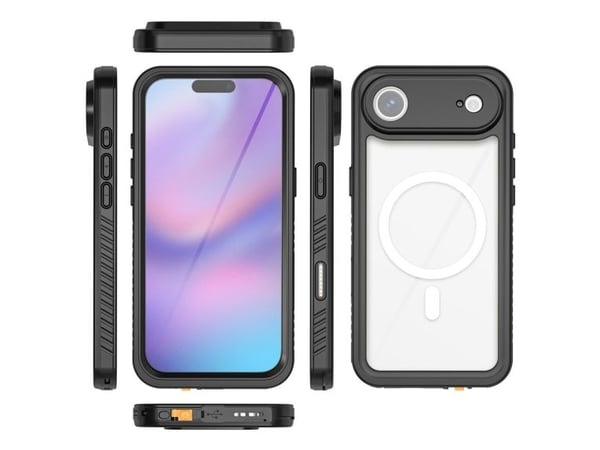 4smarts Hülle, Suojus, Apple, iPhone 17 Air, 16,8 cm (6.6"), musta, Läpinäkyvä