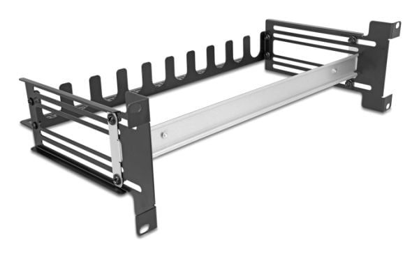 DeLOCK 67282, Circuit-breaker panel, Metalli, musta, 1 kpl