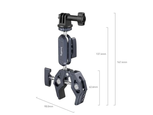SmallRig 3757B, Digitalt kamera, Sort, Aluminium, Rustfritt stål, 1/4", 3/8", 89,8 mm, 167,4 mm