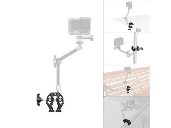 SmallRig 5319, Sort, Aluminium, Plast, 1/4", 98,6 mm, 24 mm, 71,2 mm