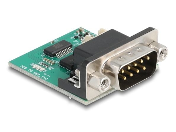 Delock - Seriell adapter - USB 2.0 - RS-232 x 1 - grønn