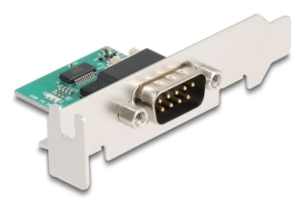 Delock - Seriell adapter - USB (hann) til DB-9 (hann) med mutre - 30 cm - støtter RS-232 seriell grensesnitt