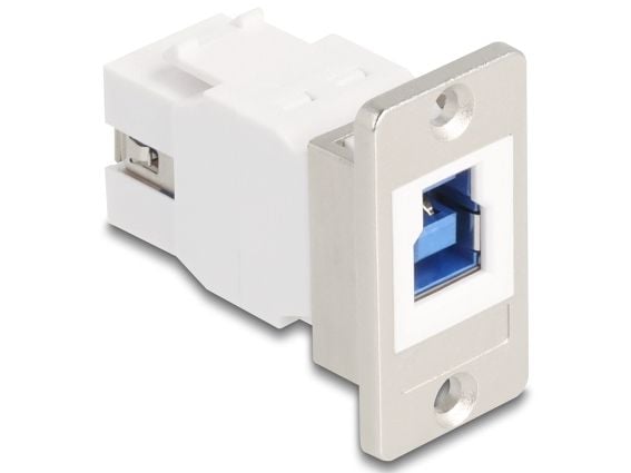 DeLOCK 67337, Tasainen, Hopea, Valkoinen, USB B, USB A, Naaras, Naaras