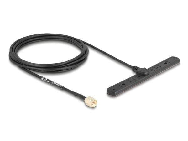 Delock - Antenne - mobiltelefon - 3 dBi - rundtstrålende - klebemontering, innendørs / utendørs