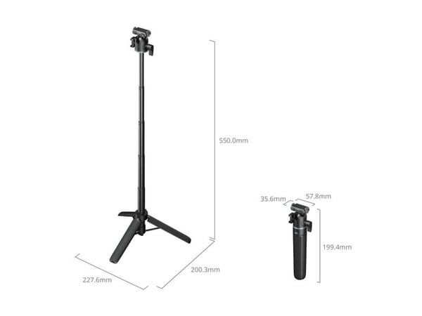 SmallRig 5435, 3 jalkoja, musta, 19,9 cm, 3,1 kg