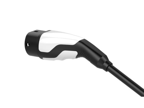 Sinox EV spiral ladekabel Mode 3 32A 3-fase 5m sort