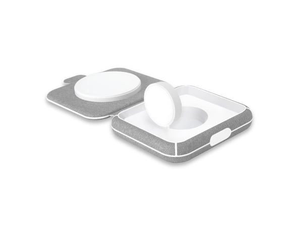 PURO PUFCCSQIAW1GREY, Sisätila, USB, Langaton lataaminen, 0,6 m, Harmaa, Valkoinen