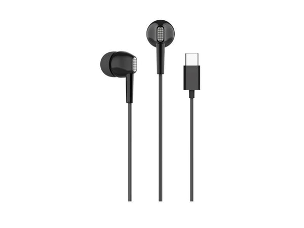 PURO PUIPHF33USBCBLK, Koblet med ledninger (ikke trådløs), Samtaler/musikk, 20 g, Hodesett, Sort
