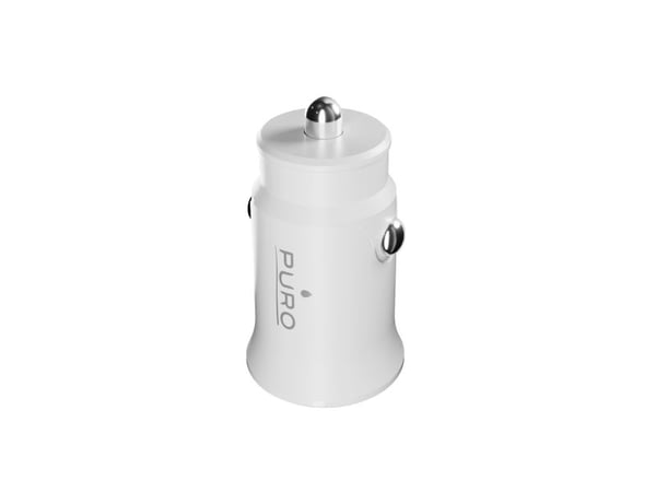 Puro Pro Lite 2x USB-A 10W autolaturi - valkoinen