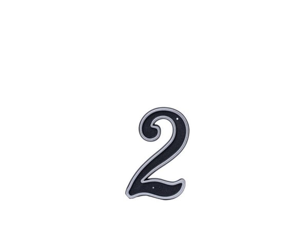 BLASTIC HOUSE NUMBER 2 150MM BLACK