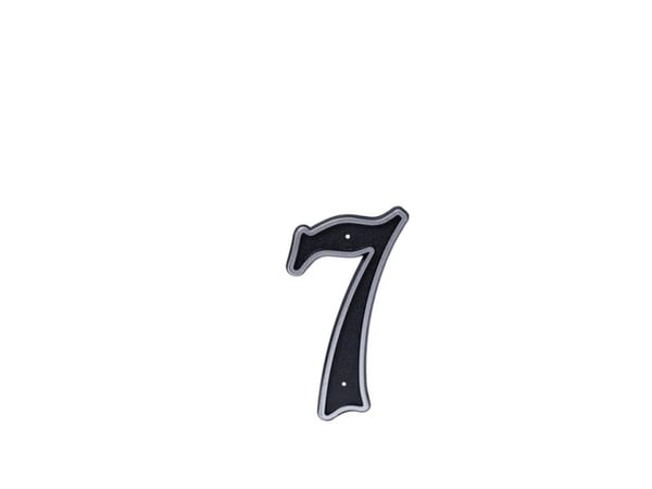 BLASTIC HOUSE NUMBER 7 150MM BLACK