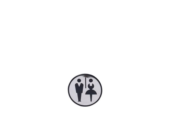 Dior toalett dørskilt MEN AND WOMENS TOILET DOOR SYMBOL SN00