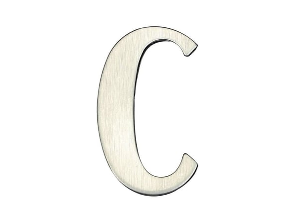 Ruostumattomasta teräksestä valmistettu kotitalouskirjain Ns6235-C C C
