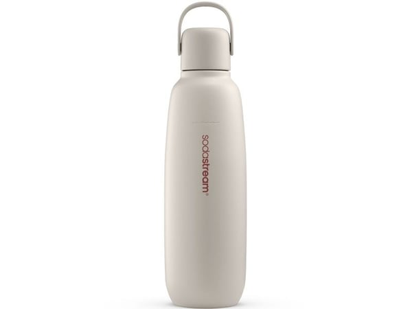 SodaStream Fizz & Go, kullsyreflaske, Sand, Rustfritt stål, 900 ml, 0,745 L, 0,9 L